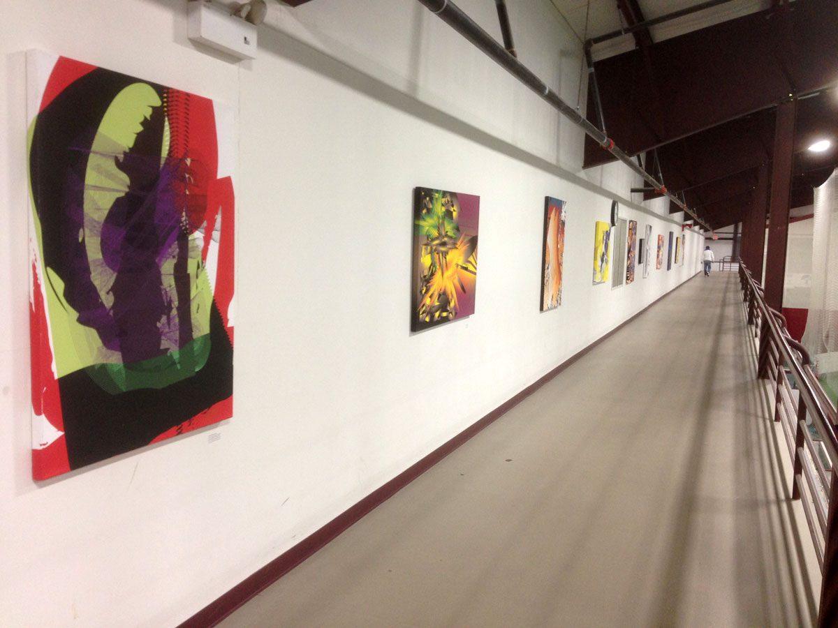 Colin Goldberg, Metagraph canvasses. Southampton Town Recreation Center, Installation View.