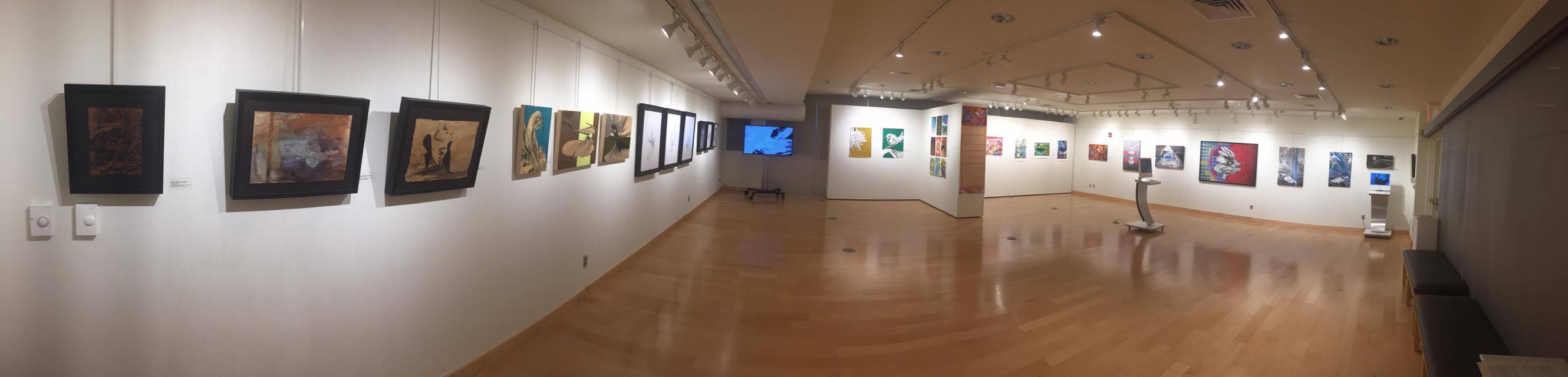 Colin Goldberg, History of the Future at Farmingdale State College 2016. Installation view.