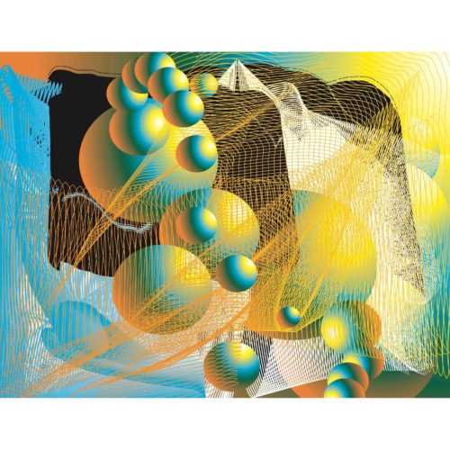 Helix - Abstract Art Print by Colin Goldberg - Metagraph Series