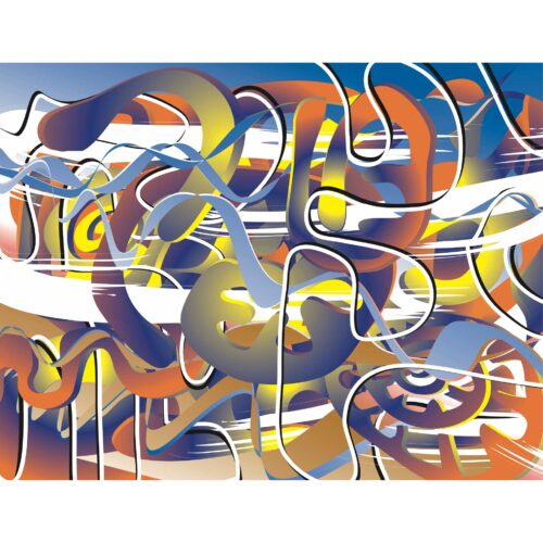 Maginary Abstract Art Print by Colin Goldberg - Metagraph Series