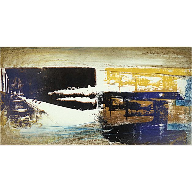 Double Susquehanna Study, 1994. Silkscreen ink and pastel on paper, 14 x 24 inches.