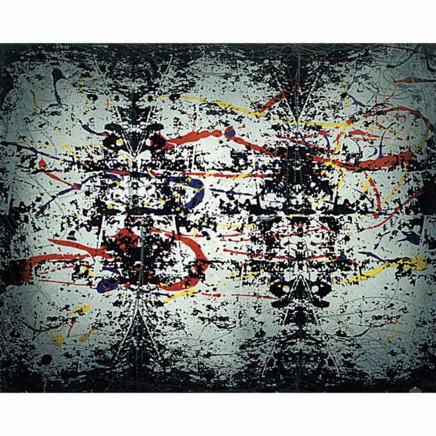 Pollock’s Floor, 1994. Silkscreen ink, graphite and enamel on paper, 18 x 24 inches.