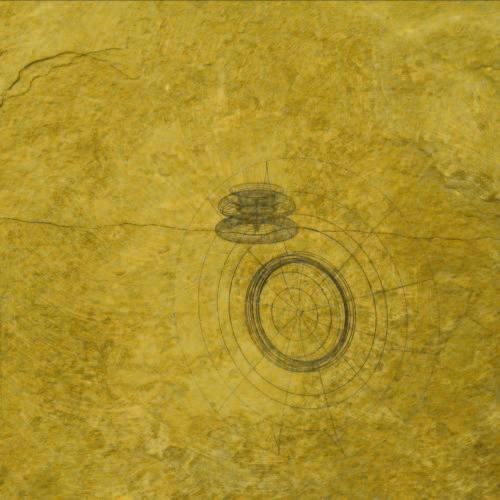 Colin Goldberg, Laser Slate #1, Laser-etched slate, 2005. 2011.75 x 11.75 inches.