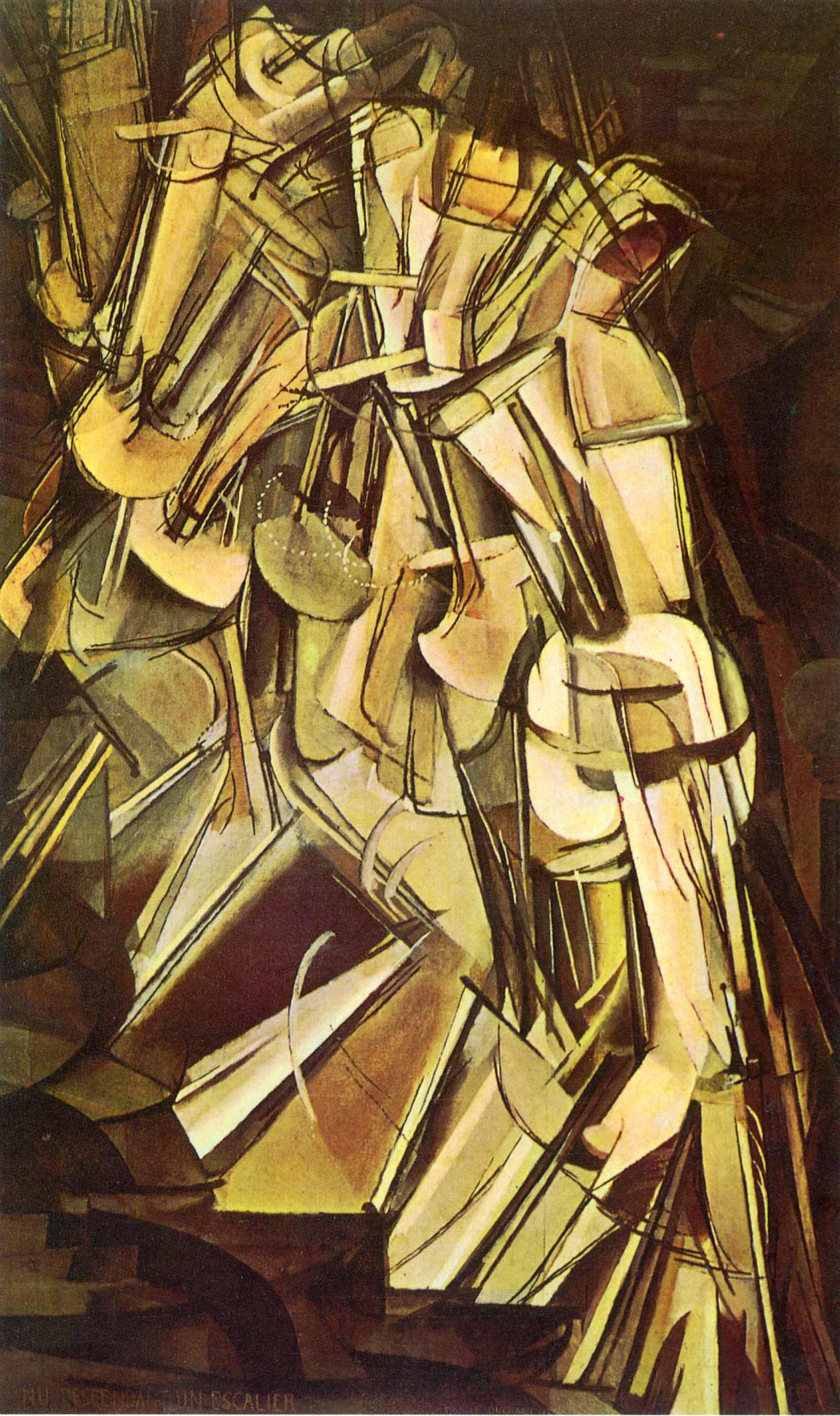 Nude Descending a Staircase, No. 2, 1912 by Marcel Duchamp.